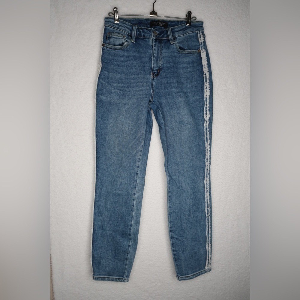 Judy Blue Jonesborough High Rise Fray Detail Slim sz 5/27 Denim Jeans Casual